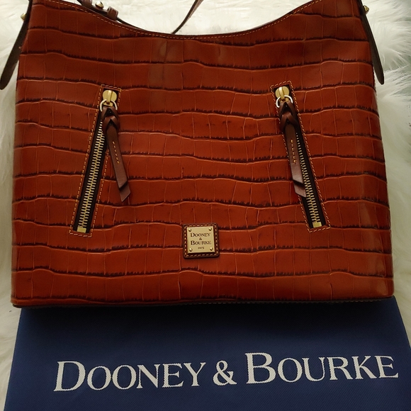 NWOT Dooney Bourke Cooper Croc Hobo Bag - Picture 3 of 9